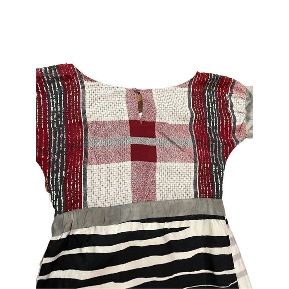 Launch by Susan Young abstract sailboat novelty 100% silk dress size XS - Picture 4 of 13